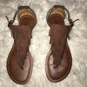 Western Fringed sandals